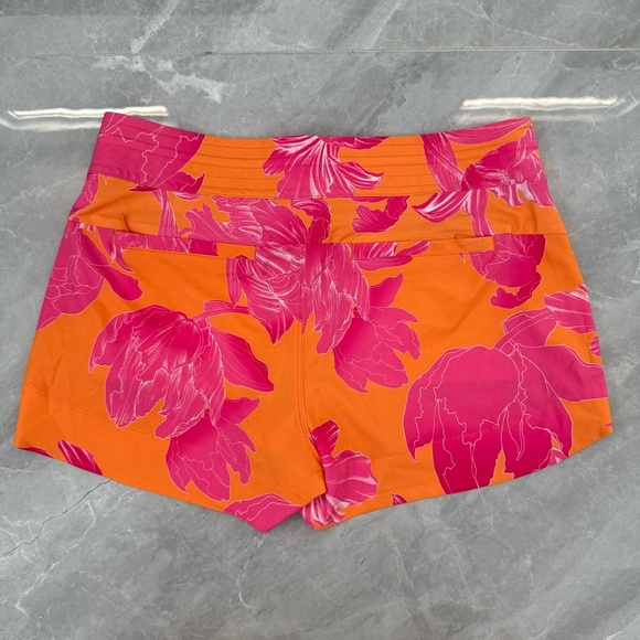Women’s Athleta Hudson Floral Board Shorts Swim Size 6 Pockets Drawstring - Picture 6 of 16